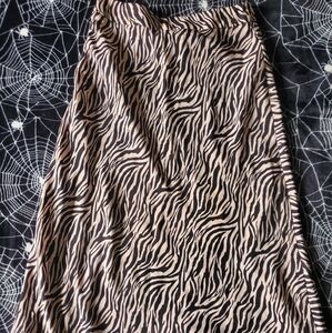 SHEIN MAXI ZEBRA SKIRT